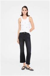 ΓΥΝΑΙΚΕΙO ΤΖΙΝ ΠΑΝΤΕΛΟΝΙ ΜΕ ΣΤΡΑΣ CROPPED FLARED - UF5040D4797 ΜΑΥΡΟ LIU JO