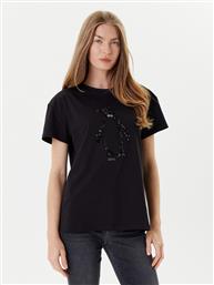T-SHIRT MF5412 JS923 ΜΑΥΡΟ REGULAR FIT LIU JO