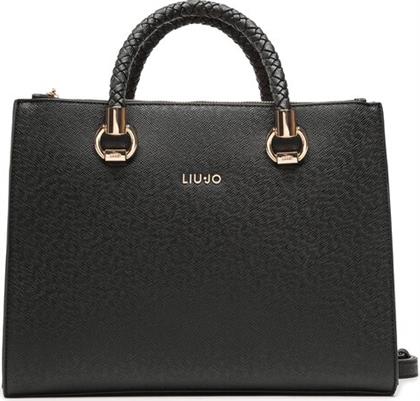 ΤΣΑΝΤΑ M SATCHEL DOUBLE AXX010 E0087 ΜΑΥΡΟ LIU JO