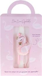 ΛΑΜΠΑΔΑ ΚΥΚΝΟΣ ΜΕ ΣΤΙΛΟ ΡΟΖ 10CM (ML24030) LIVE LOVE SPARKLE από το MOUSTAKAS