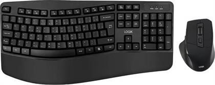 LERGOCS25K ERGONOMIC BLACK ΑΣΥΡΜΑΤΟ ΠΛΗΚΤΡΟΛΟΓΙΟ & ΠΟΝΤΙΚΙ LOGIK