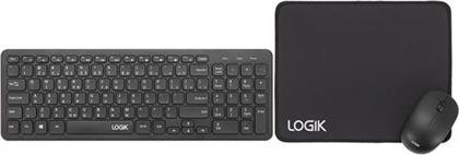 LWLCSBK24K 3 IN 1 MOUSEPAD BLACK LOGIK