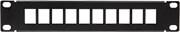 ACT108 10-PORT 10'' PATCH PANEL FOR KEYSTONE BLACK LOGILINK