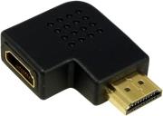 AH0008 HDMI ADAPTER 90° FLAT ANGLED 19-PIN MALE TO 19-PIN FEMALE GOLD PLATED LOGILINK από το e-SHOP