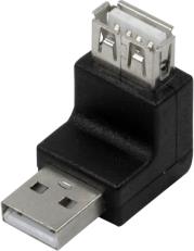 AU0027 USB 2.0 ADAPTER AM/AF 270° SLEWABLE BLACK LOGILINK από το e-SHOP