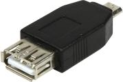 AU0029 USB 2.0 ADAPTER MICRO B MALE TO USB A FEMALE BLACK LOGILINK από το e-SHOP