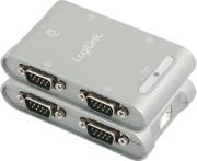 AU0032 USB 2.0 TO 4X SERIAL ADAPTER LOGILINK από το e-SHOP