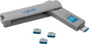AU0052 USB-C PORT BLOCKER (1X KEY AND 4X LOCKS) LOGILINK
