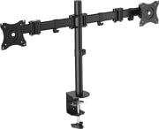 BP0022 DUAL MONITOR MOUNT STAND WITH ADJUSTABLE ARM 13-27'' LOGILINK