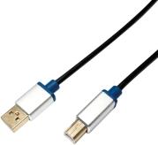 BUAB220 PREMIUM USB 2.0 CONNECTION CABLE AM/BM 2.0M LOGILINK