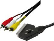 CA1029 SCART TO RCA CABLE 1X SCART MALE - 3X RCA MALE 2M LOGILINK από το e-SHOP