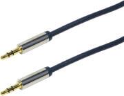 CA10300 AUDIO CABLE 2X 3.5MM MALE STEREO GOLD PLATED 3M DARK BLUE LOGILINK από το e-SHOP