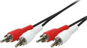 CA1040 AUDIO CABLE 2X2 CINCH MALE 5M LOGILINK