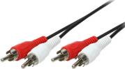 CA1041 AUDIO CABLE 2X2 CINCH MALE 10M LOGILINK