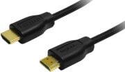 CH0005 HDMI HIGH SPEED WITH ETHERNET V1.4 CABLE GOLD PLATED 0.50M BLACK LOGILINK