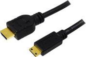 CH0021 HDMI TO MINI HDMI HIGH SPEED WITH ETHERNET V1.4 CABLE 1M BLACK LOGILINK από το e-SHOP