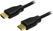 CH0037 HDMI HIGH SPEED WITH ETHERNET V1.4 CABLE GOLD PLATED 2M BLACK LOGILINK από το e-SHOP