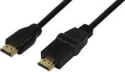 CH0052 HDMI CABLE GOLD PLATED 180° SLEWABLE 1.8M BLACK LOGILINK