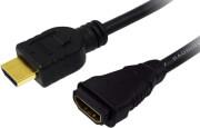 CH0056 EXTENSION CABLE HDMI HIGH SPEED WITH ETHERNET 2.0M BLACK LOGILINK