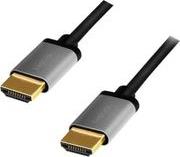 CHA0102 HDMI CABLE A/M TO A/M 8K/60 HZ ALU BLACK/GREY 3M LOGILINK