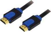 CHB1101 HDMI HIGH SPEED WITH ETHERNET V1.4 CABLE GOLD PLATED 1M BLACK LOGILINK