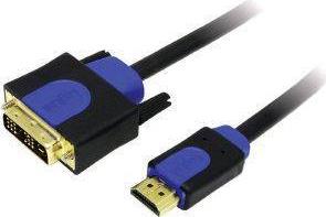 CHB3110 HDMI HIGH SPEED WITH ETHERNET V1.4 TO DVI-D CABLE GOLD-PLATED 10.0M BLACK LOGILINK από το PLUS4U
