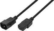 CP110 POWER CORD EXTENSION IEC 60320 MALE/FEMALE 3M BLACK LOGILINK από το e-SHOP