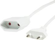 CP125 POWER CORD EXTENSION EURO CEE 7/16 PLUG TO SOCKET 1M WHITE LOGILINK