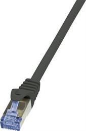 CQ3013S CAT.6A S/FTP PATCH CABLE PRIMELINE 0,25M BLACK LOGILINK από το PLUS4U