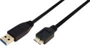 CU0026 USB 3.0 CONNECTION CABLE AM TO MICRO BM 1M BLACK LOGILINK