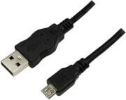 CU0034 USB 2.0 CONNECTION CABLE AM TO MICRO BM 1.8M BLACK LOGILINK