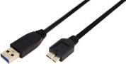CU0037 USB 3.0 CONNECTION CABLE AM TO MICRO USB-M 0.60M BLACK LOGILINK