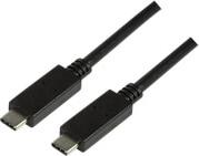 CU0128 USB-C 3.1 TO USB-C 3.1 GEN2 CABLE 0.5M BLACK LOGILINK