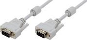 CV0026 VGA CABLE 2X 15-PIN MALE SHIELDED WITH 2X FERRIT CORE 3M GREY LOGILINK