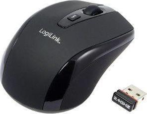 ID0031 WIRELESS TRAVEL OPTICAL MINI MOUSE 2.4GHZ 800/1600DPI BLACK LOGILINK