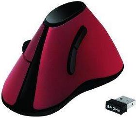 ID0159 ERGONOMIC VERTICAL MOUSE WIRELESS 2.4 GHZ RED LOGILINK