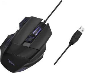 ID0202 ERGONOMIC USB GAMING MOUSE 2400 DPI BLACK LOGILINK