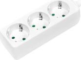 LPS205 3-SOCKET OUTLET STRIP WITH CHILD PROTECTION WHITE LOGILINK