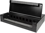 NP0091 CONSOLIDATION POINT BOX FOR 8-12 KEYSTONE MODULE, METAL, BLACK LOGILINK