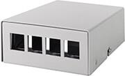 NP0092 CONSOLIDATION 4-PORT DESK/WALL/DINRAIL MOUNT GREY LOGILINK