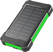 PA0303 SOLAR POWER BANK 8000MAH FLASHLIGHT, 2X USB-A, GREEN-BLACK LOGILINK από το e-SHOP