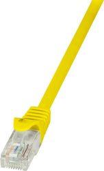 PATCH CABLE CAT.5E U/UTP 0,25M YELLOW LOGILINK από το e-SHOP