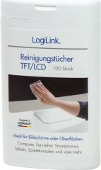 RP0010 CLEANING WIPES FOR TFT LCD UND PLASMA SCREENS LOGILINK
