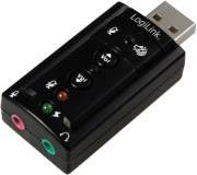 SOUND CARD UA0078 USB 2.0 AUDIO ADAPTER 7.1 SOUND EFFECT LOGILINK από το e-SHOP