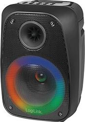 SP0058 MOBILE BLUETOOTH SPEAKER WITH PARTY LIGHT, TWS, 10 W, BLACK LOGILINK