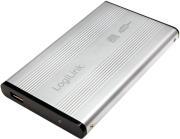 UA0041A 2.5'' SATA HDD ENCLOSURE USB 2.0 ALUMINIUM SILVER LOGILINK από το e-SHOP