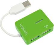 UA0138 SMILE USB 2.0 4-PORT HUB GREEN LOGILINK