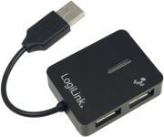 UA0139 SMILE USB 2.0 4-PORT HUB BLACK LOGILINK