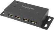 UA0141A USB 2.0 4-PORT HUB WITH POWER SUPPLY FULL METAL HOUSING LOGILINK από το e-SHOP