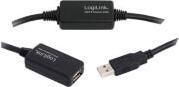 UA0146 USB 2.0 ACTIVE REPEATER CABLE USB A-MALE - USB A-FEMALE 20M BLACK LOGILINK από το e-SHOP